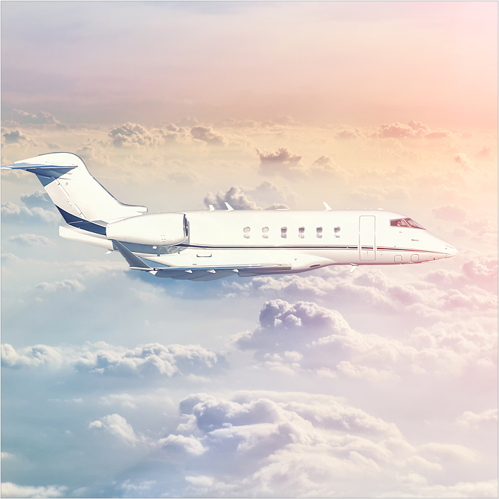 Logo Rental Jets z grafiką trzech odrzutowców w stylu minimalistycznym na białym tle