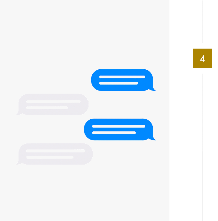Ekran czatu na stronie Rental Jets do kontaktu z zespołem obsługi po wysłaniu zapytania o lot